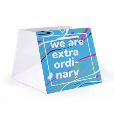 Cabas carré en papier épais...