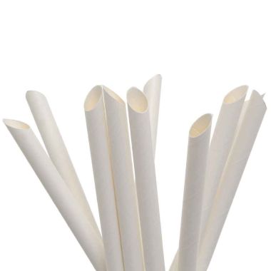 PLA straws Ø 11mm - White