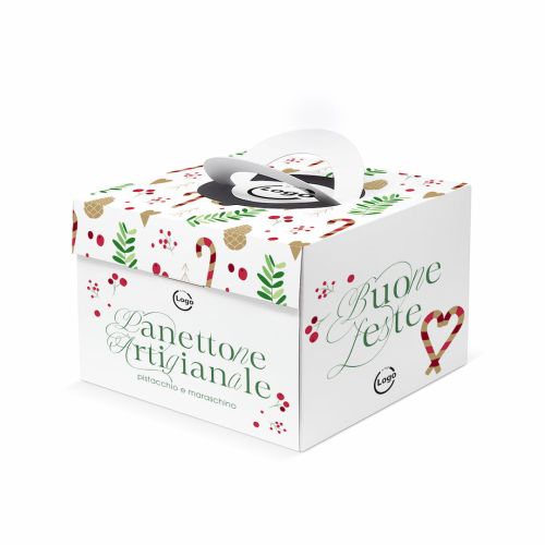 Box mod. CHIC for panettone 23x23x16 cm - Personalized