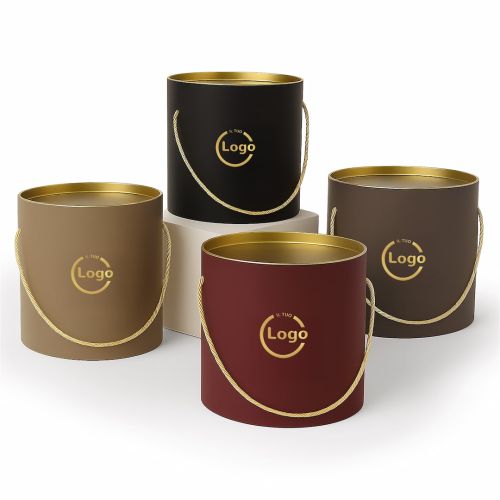Boîtes mod. CERCLE pour panettone ø25x23cm - Personnalisé chaud