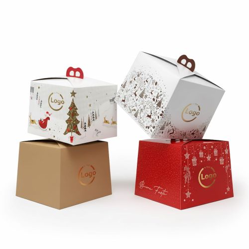Boîtes mod. CLOCHE pour panettone 25x25x18 cm - Personnalisé chaud