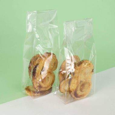 Clear [PP] Cello Bags with Card Base - small