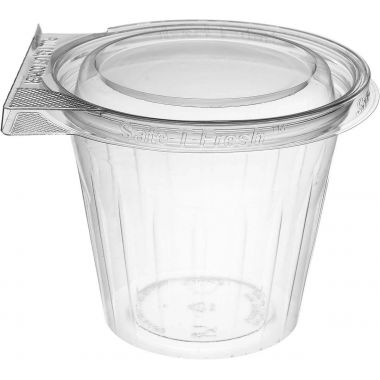 Disposable Snack Cup with Flat Lid 250ml