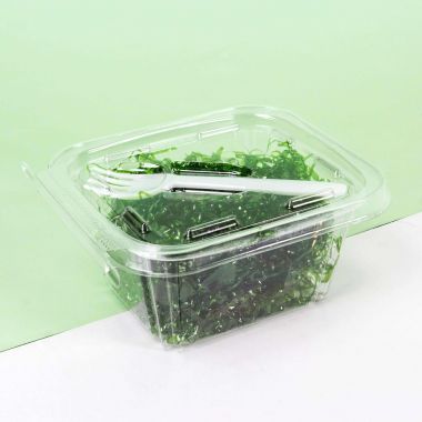 Contenitori Safe-T-Fresh con sigillo rettangolari 500ml con forchetta agganciata