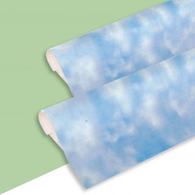 Food paper coupled with cloudy blue (100x75 cm) - Neutral