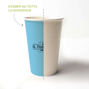 Paper cup 350 cc - 12 oz - Custom design