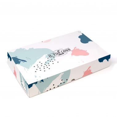 Rectangular cardboard boxes to customize - 15,5x24x5 cm up to 4 colours