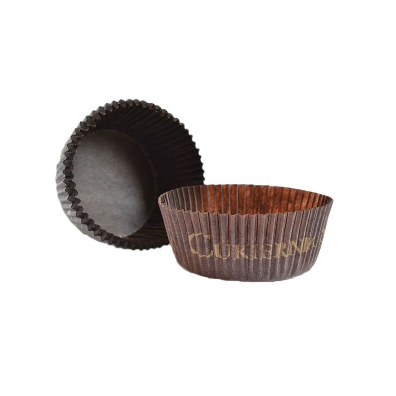 Customizable Brown Circular Baking Cups n.2 (3,5x2,1 cm)