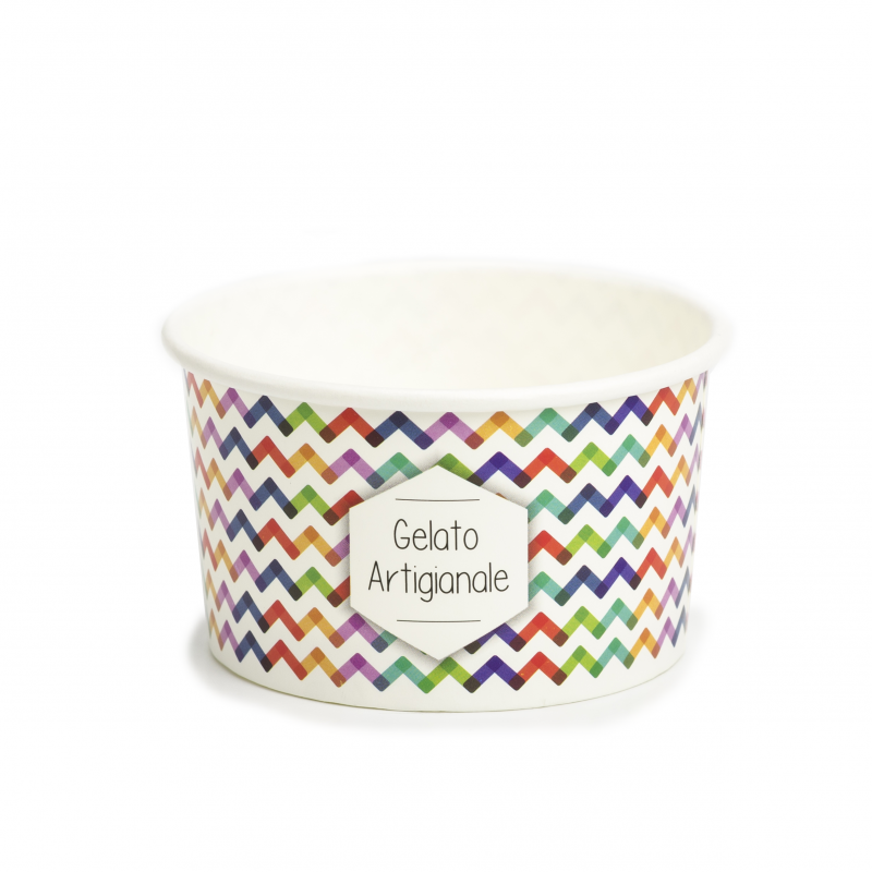 Ice cream paper cups C120 - Multicolor
