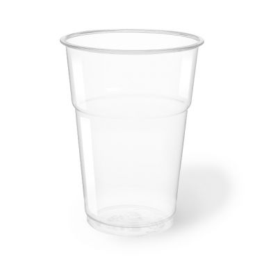 Clear Plastic PET Cups 400 cc compostable - neutral