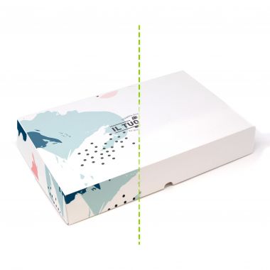 Rectangular cardboard boxes to customize - 16,5x20x5 cm up to 4 colours