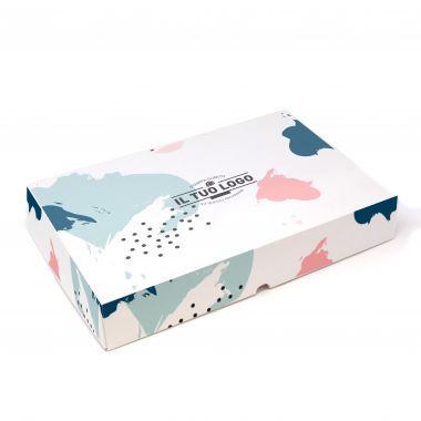 Rectangular cardboard boxes to customize - 16,5x20x5 cm up to 4 colours