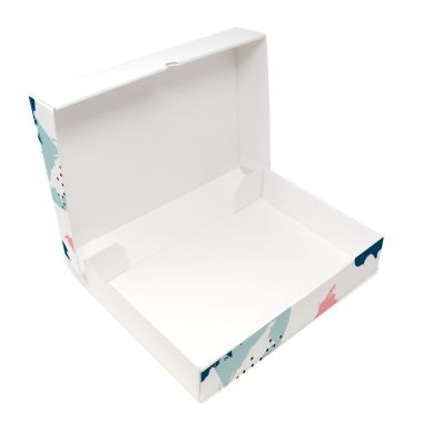 Rectangular cardboard boxes to customize - 16,5x20x5 cm up to 4 colours