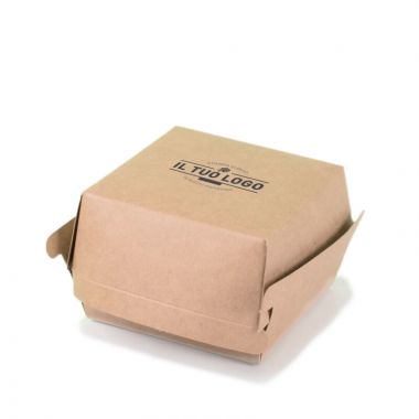 brown kraft paper hamburger box