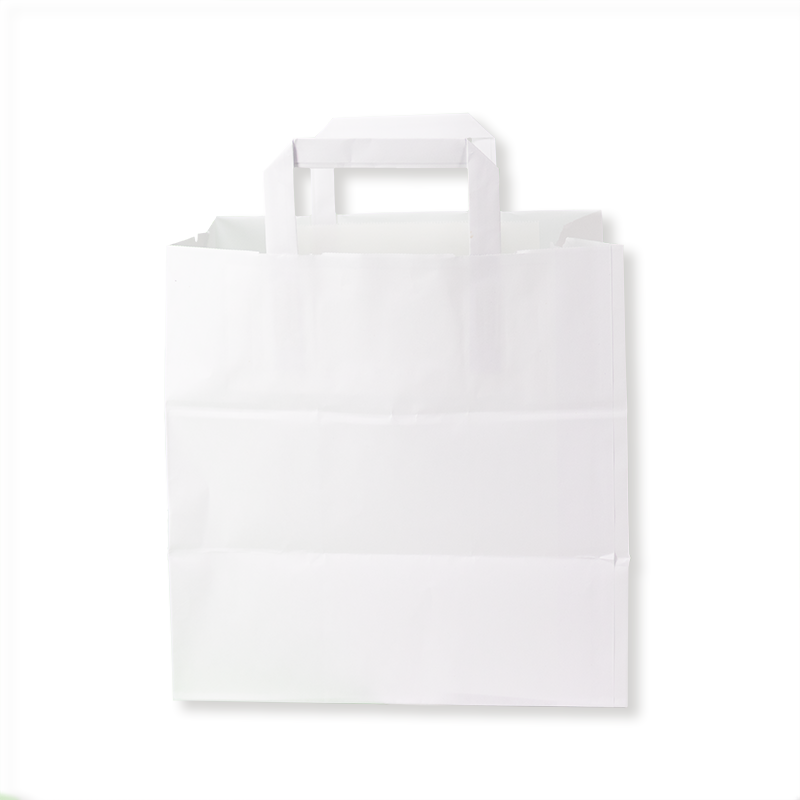 Shoppers Kraft manico piattina (26+18x26 h) - Neutro