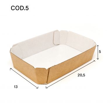Cardboard trays for food  COD.5