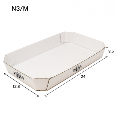 Customizable Cardboard trays for food N3/M