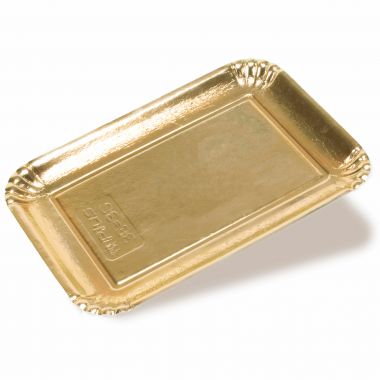 Golden cardboard trays -  Neutral