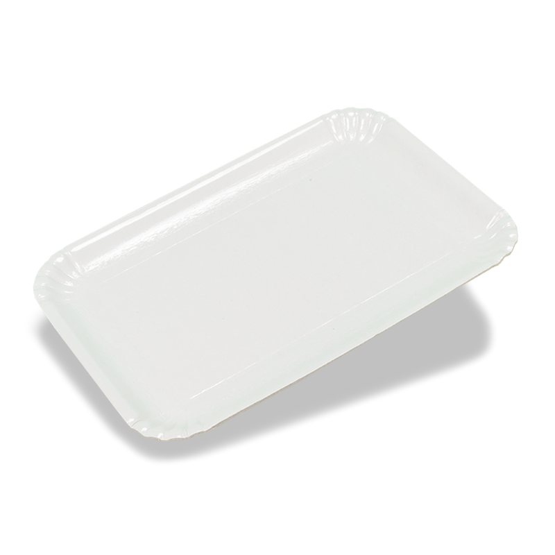 White cardboard trays for pastries - Neutral