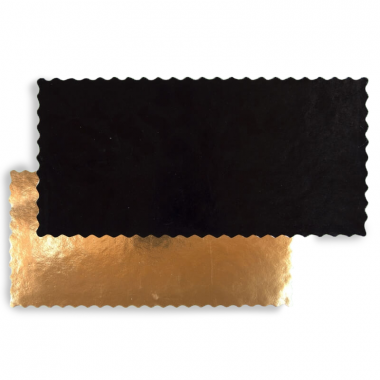 Black/Golden square cardboard trays - neutral