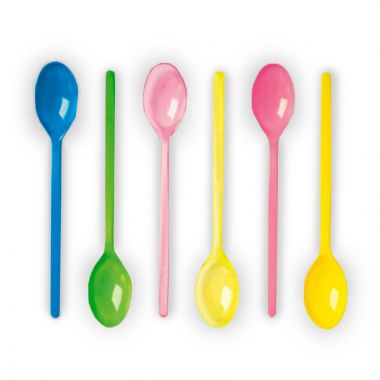 Long colored spoons