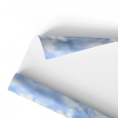 Food paper coupled with cloudy blue (100x75 cm) - Neutral