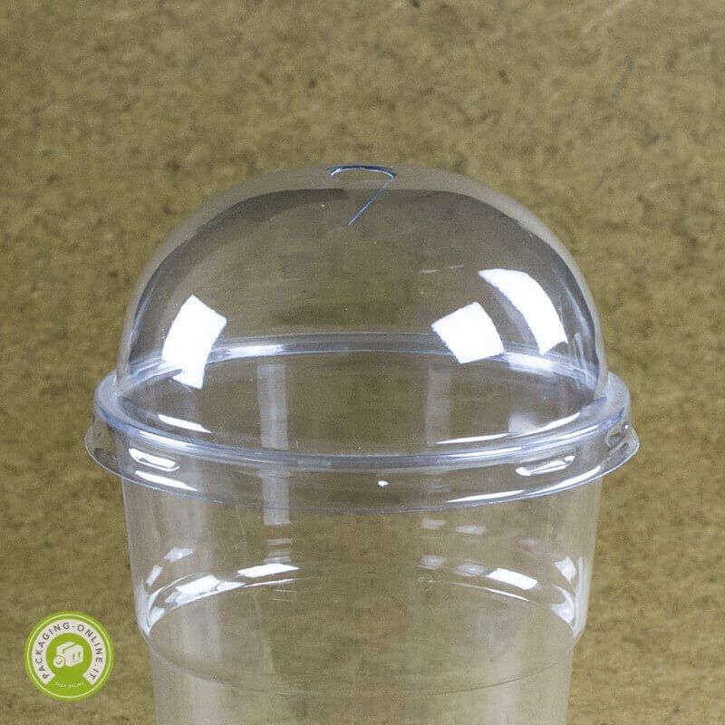 Vaso de yogur de cristal vacio con tapa blanca. Venta online Cantidad Pack  de 8