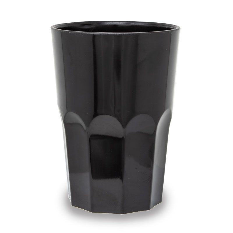 Black hard plastic cups 350 cc Neutral