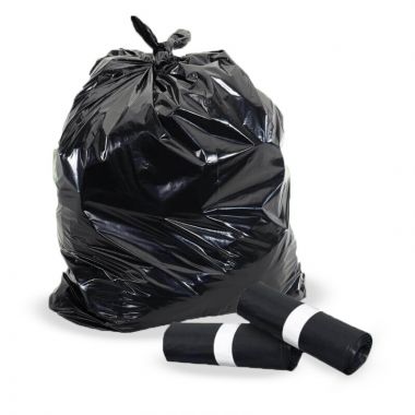 Black trash bags 90x110 cm - Heavy