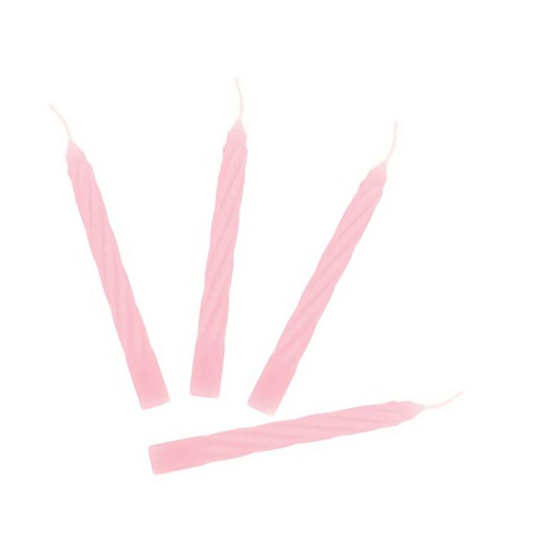 Pink cake candles Pink cake candles