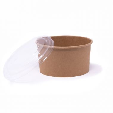 PET lids for 1000 ml cardboard bowls not customized