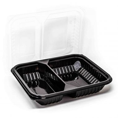 Two compartment container...