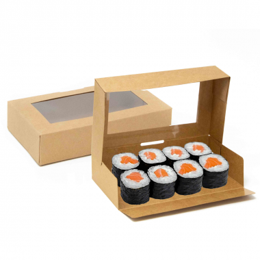 Box Sushi Small 15,5x10x4,5 cm Brown