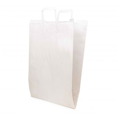 White Paper bag 27+22x28 cm...