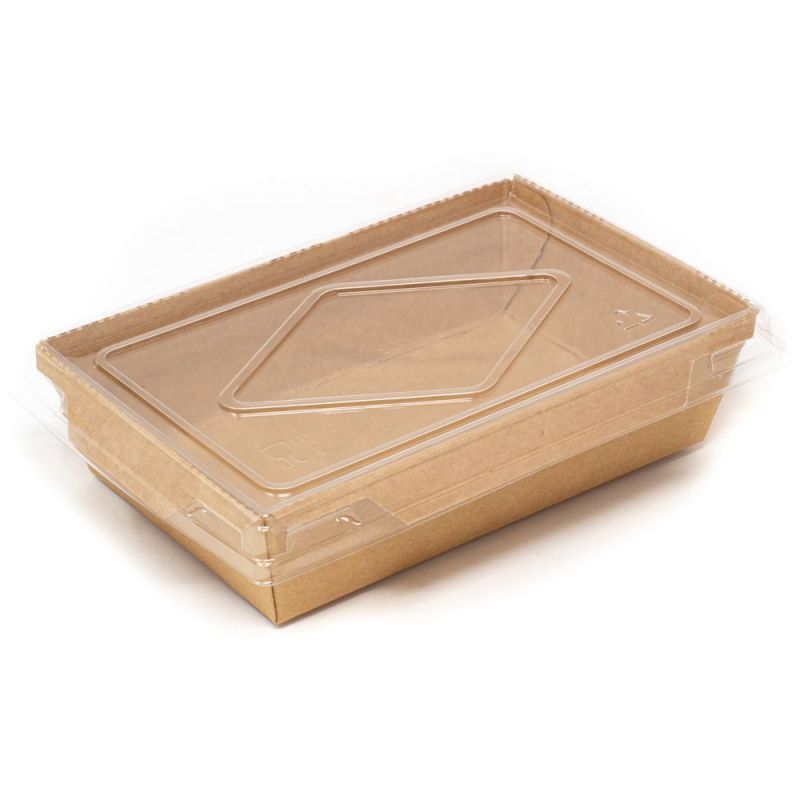 Contenitore eco per insalate con coperchio - 500 ml - 13,5x8,5x3,9 cm Neutri Contenitore eco per insalate con coperchio - 500 ml - 13,5x8,5x3,9 cm Neutri