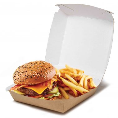 Scatole hamburger avana...