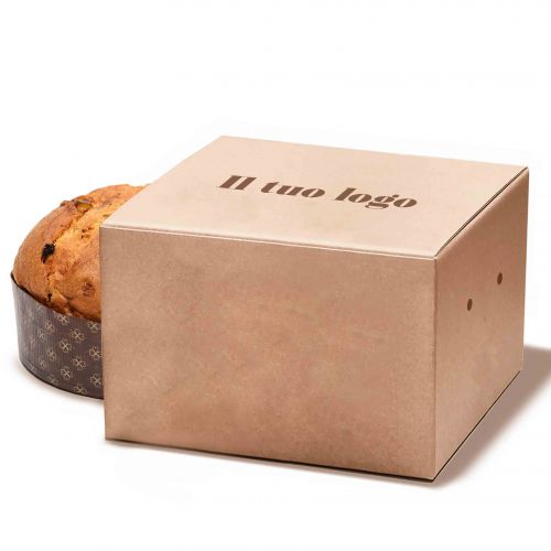 Box mod. SCRIGNO for panettone 23x23x16 cm - Customizable