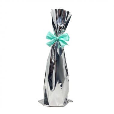 Silver gift bags 18x50 cm