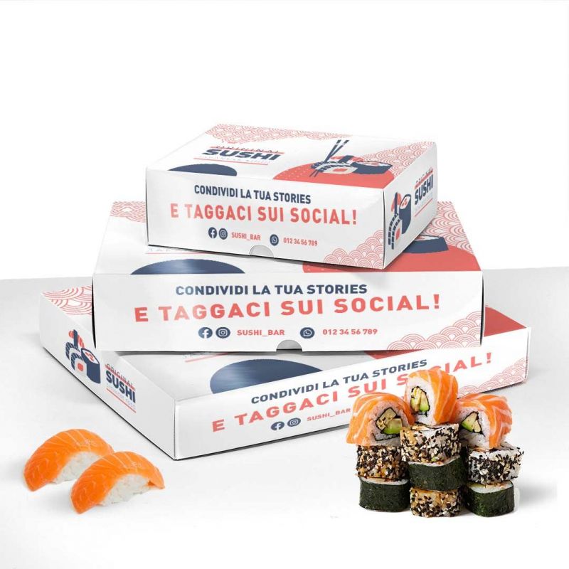 Customised sushi boxes