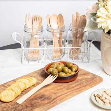 Ecological wooden forks