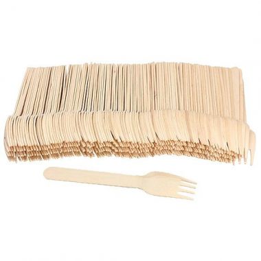 Ecological wooden forks