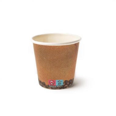 Cardboard cups 70 cc brown...