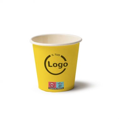 Yellow Paper cups 70 cc -...