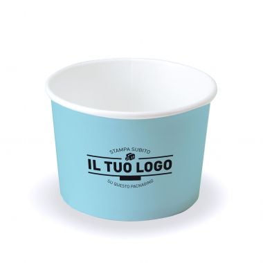 Coppette Cartoncino fondo personalizzato C230 per gelato