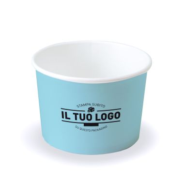Coppette Cartoncino fondo personalizzato C400 per gelato