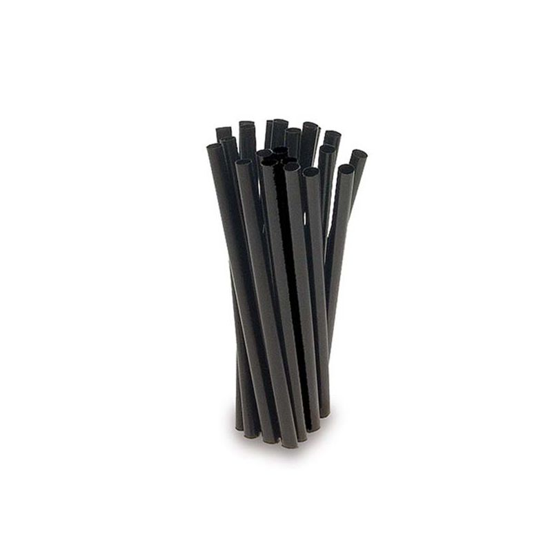 Black straight straws