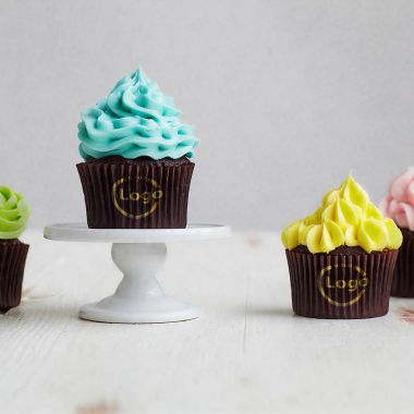 Customizable Brown Circular Baking Cups n.2 (3,5x2,1 cm)