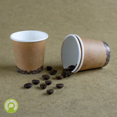 Cardboard cups 70 cc brown...