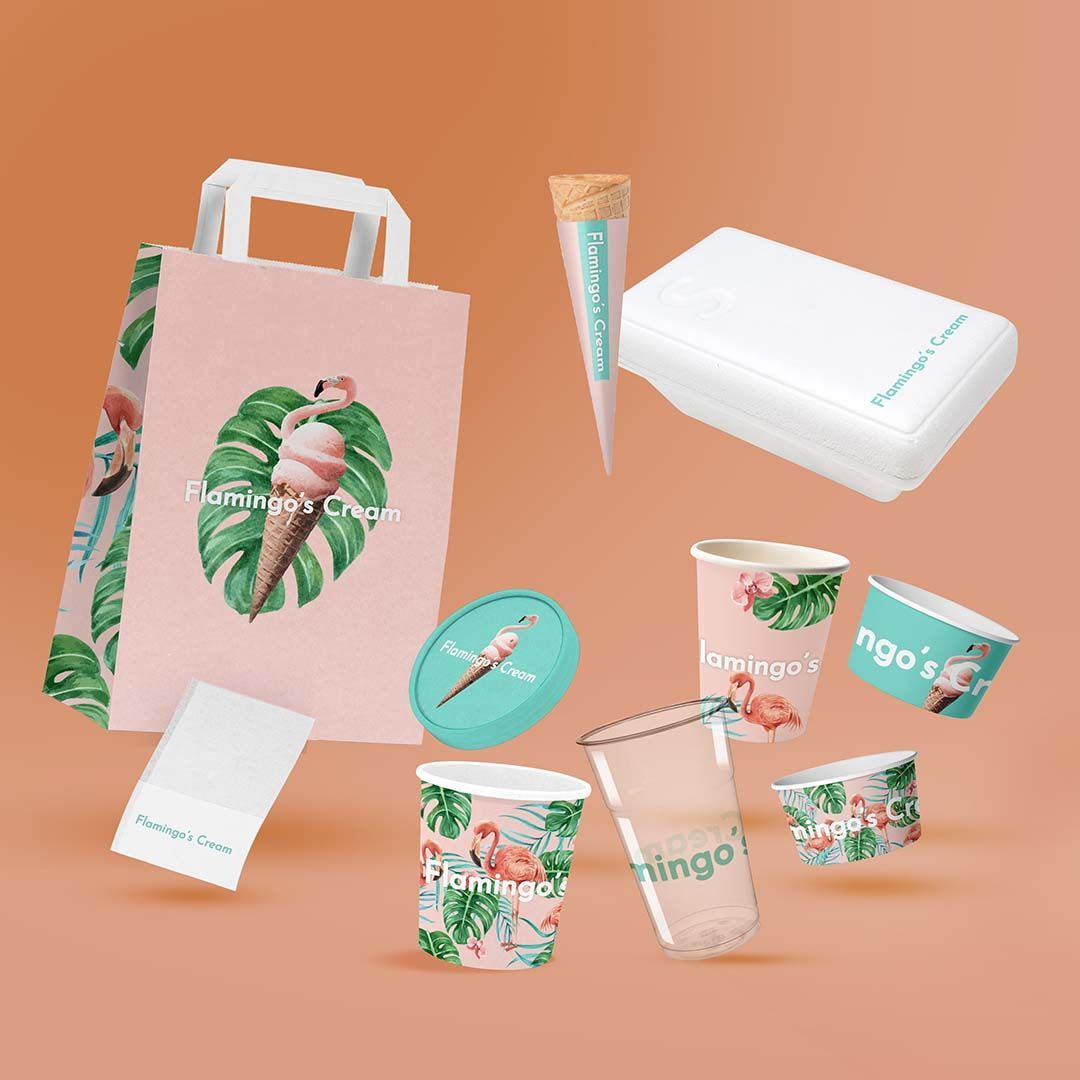 Everything you need for the packaging of your ice cream parlor