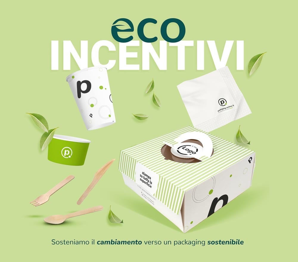 Eco-incentivi di Packaging-online: la sostenibilità ci sta a cuore. 